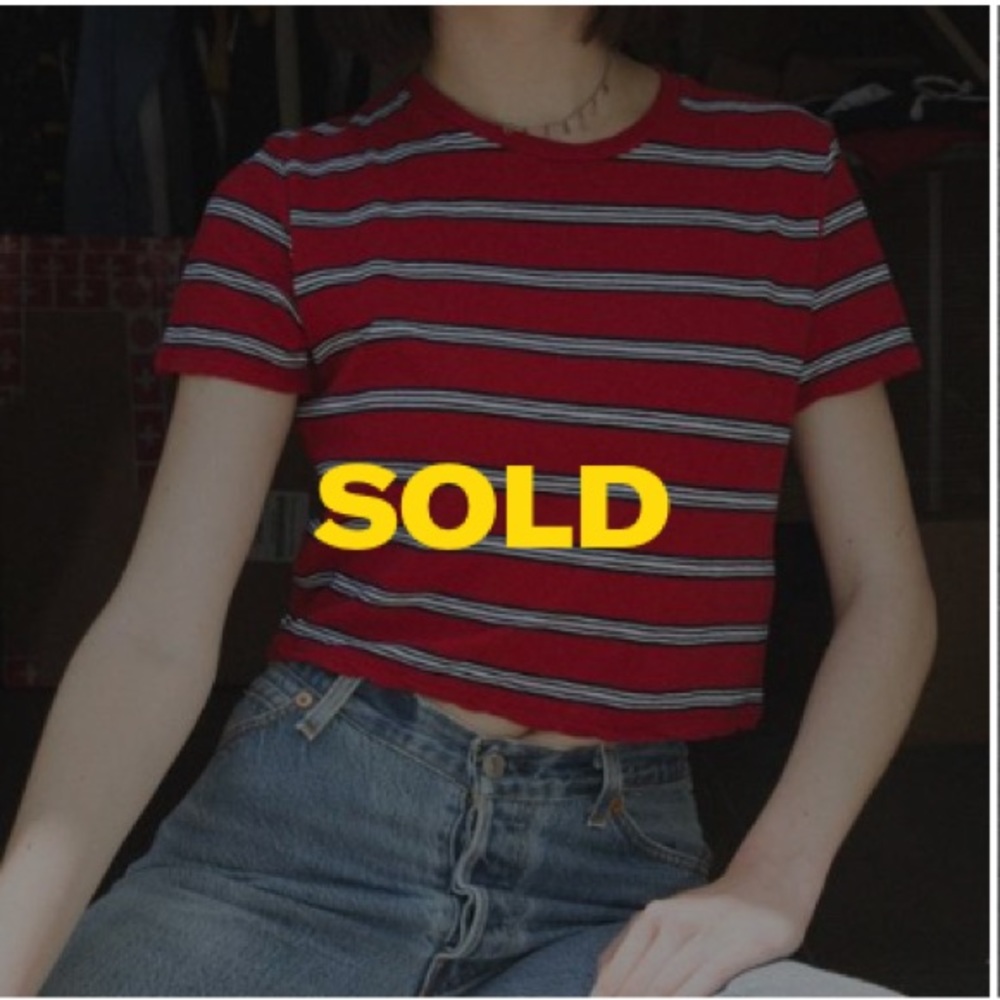 Brandy Melville Striped Helen Top